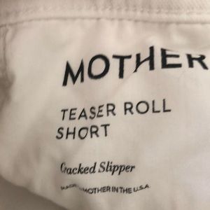 Mother white Denman Teaser Short size 27